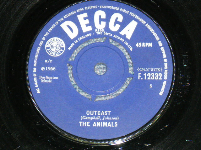 画像: THE ANIMALS - INSIDE LOOKING OUT / 1966 UK ORIGINAL 7"Single