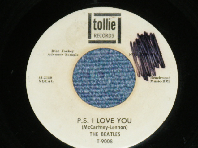 画像: THE BEATLES - LOVE ME DO / 1964 US ORIGINAL White Label PROMO 7" Single 