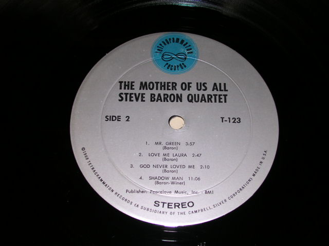 画像: STEVE BARON QUARTET - THE MOTHER OF US ALL   / 1969 US ORIGINAL LP 