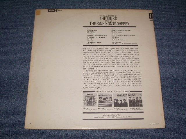 画像: THE KINKS - THE KINKS KONTROVERSY / 1966 US ORIGINAL MONO LP 