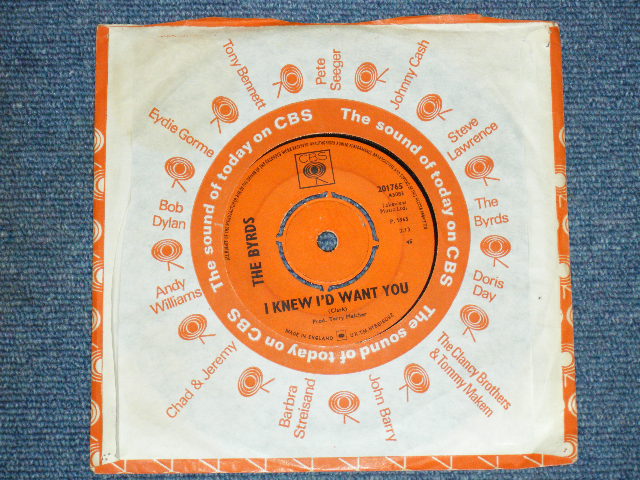 画像: THE BYRDS - MR. TABOURINE MAN :  Produced by TERRY MELCHER  / 1965 UK ENGLANG ORIGINAL Used  7" Single 