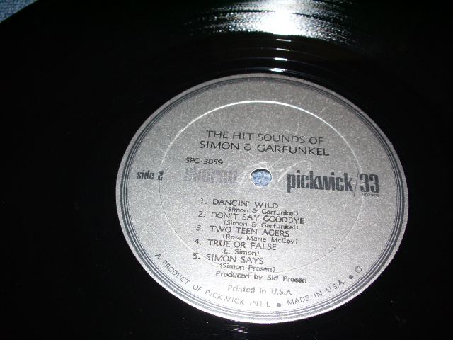 画像: SIMON & GARFUNKEL - THE HIT SOUND OF  / US ORIGINAL LP