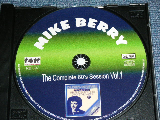 画像: MIKE BERRY - THE COMPLETE 60'S SESSION VOL.1 ( EARLY 60's  UK Pre-BEAT ) / GERMAN Brand New  CD-R 