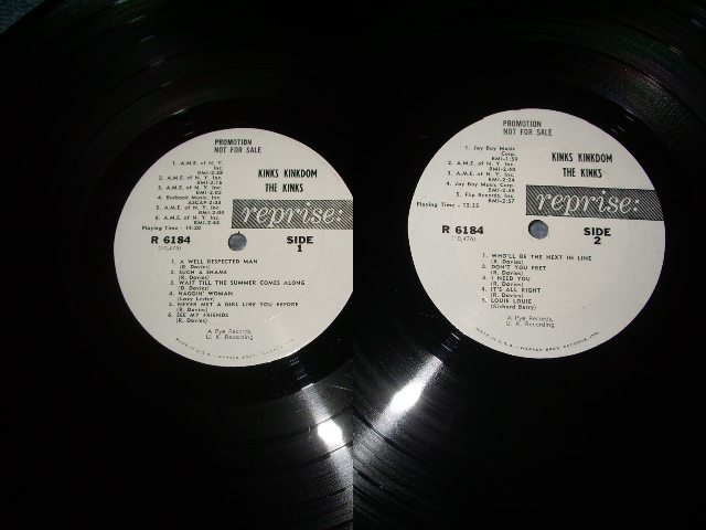 画像: THE KINKS - KINKDOM / 1965 US ORIGINAL WHITE LABEL PROMO MONO LP 