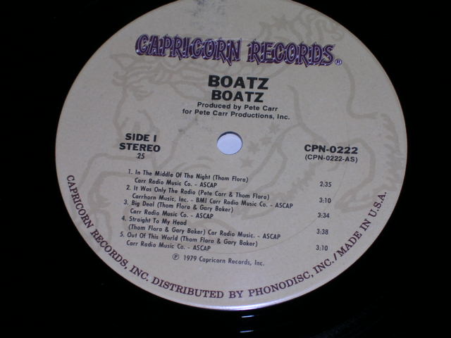 画像: BOATZ - BOATZ  / 1979 US ORIGINAL LP