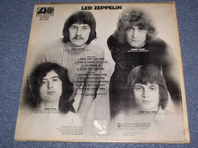 画像: LED ZEPPELIN - I ( DEBUT ALBUM )  / 1969 CANADA ORIGINAL LP