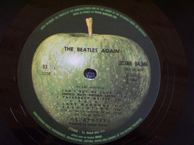 画像: BEATLES - AGAIN (HEY JUDE)  / FRANCE  LP