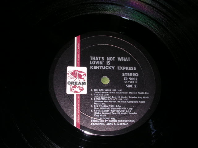 画像: KENTUCKY EXPRESS - THAT'S NOT WHAT LOVIN' IS  / 1972  US ORIGINALLP 