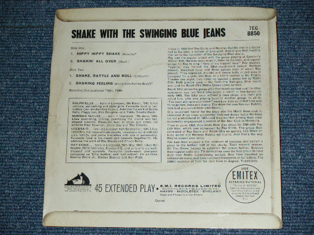 画像: SWINGING BLUE JEANS - SHAKE WITH THE ( Ex+,Ex/Ex ) / 1964 UK ORIGINAL 7"EP With PICTURE SLEEVE  