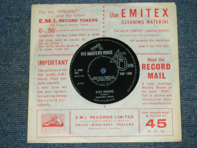 画像: MANFRED MANN - IF YOU GOTTA GO, GO NOW  / 1965 UK ORIGINAL 7"Single 