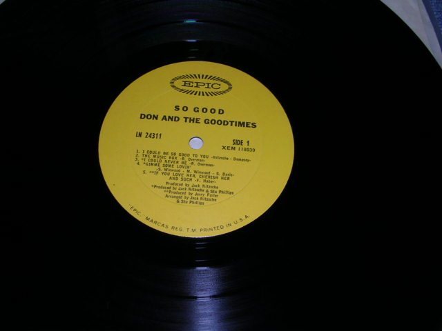 画像: DON & THE GOOD TIMES - SO GOOD / 1967 US ORIGINAL MONO LP 