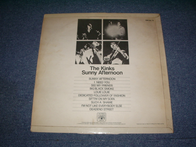 画像: THE KINKS - SUNNY AFTERNOON / 1967 UK ORIGINAL LP 