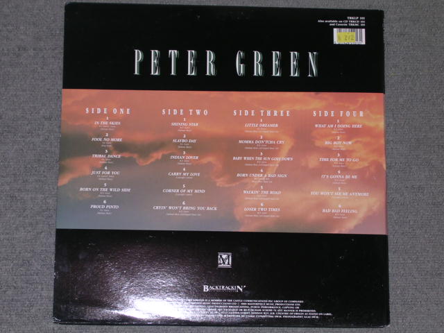 画像: PETER GREEN - BACK TRACKIN ( 2LPs ) / 1989 UK ORIGINAL 2LP 