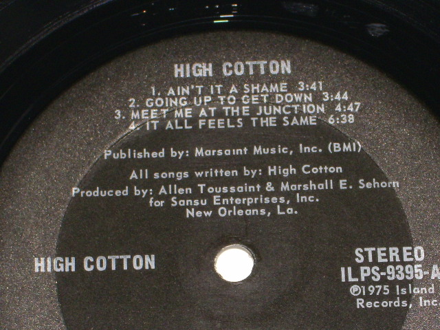 画像: HIGH COTTON - HIGH COTTON / 1975 US ORIGINAL LP 