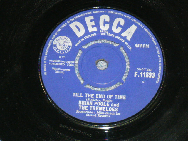 画像: BRIAN POOLE and THE TREMELOES - SOMEONE, SOMEONE / 1963 UK ORIGINAL 7"Single