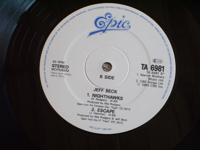 画像: JEFF BECK - AMBITIOUS / 1986  UK ORIGINAL 12"