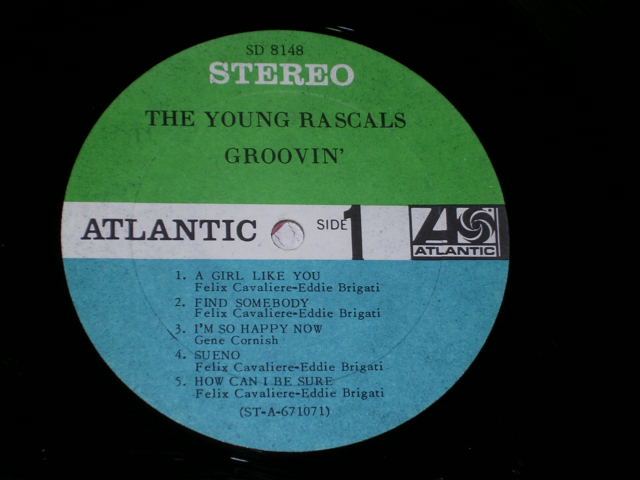 画像: YOUNG RASCALS - GROOVIN' + BONUS PICTURE / 1967 US ORIGINAL LP 