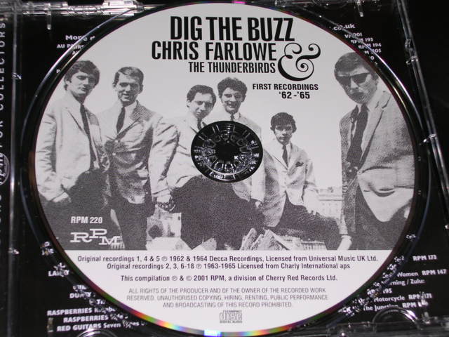 画像: CHRIS FARLOWE & THE THUNDERBIRDS  - DIG THE  BUZZ  FIRST RECORDINGS '62-'65   / 2001 UK NEW  CD