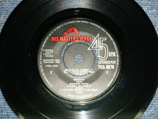 画像: MANFRED MANN - GROOVIN' WITH  / 1964 UK ORIGINAL 7"EP With PICTURE SLEEVE 