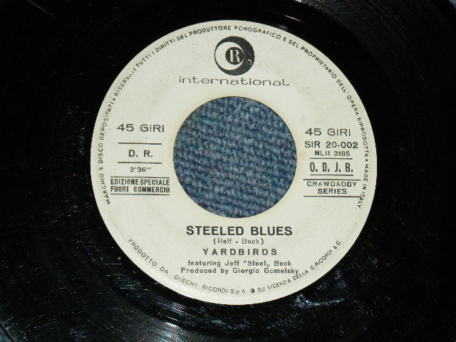 画像: THE YARDBIRDS - HEART FULL OF SOUL   / 1966? ITALY  ORIGINAL Promo 7"SINGLE