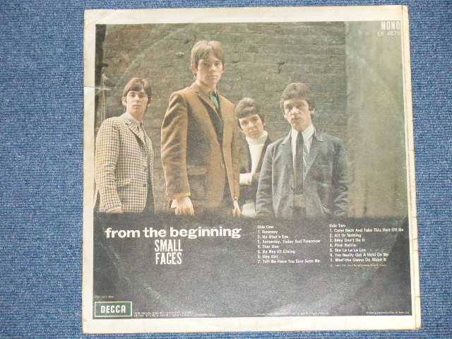 SMALL FACES - FROM THE BEGINNING ( Ex-/Ex++ : 5B/8A ) / 1967 UK