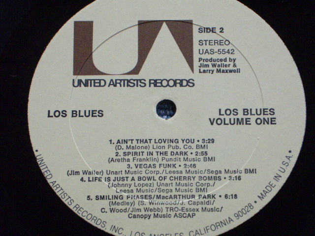 画像: LOS BLUES  -VOLUME ONE  / 1971 US ORIGINALPROMO  LP