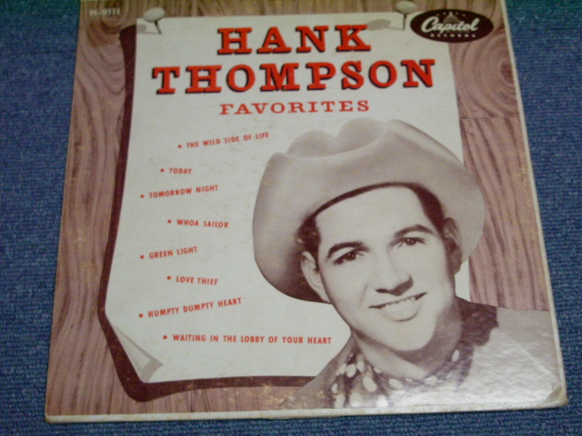 画像: HANK THOMPSON - FAVOTITES  / US ORIGINAL 10"LP 