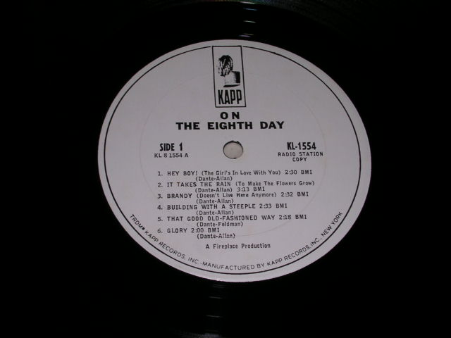 画像: THE (8TH) EIGHT DAY - ON THE EIGHT DAY  / 1960s US ORIGINAL WHITE LABNEL PROMO LP 