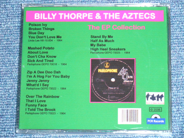 画像: BILLY THORPE & THE AZTECS - THE EP COLLECTION / GERMAN Brand New CD-R  Special Order Only Our Store