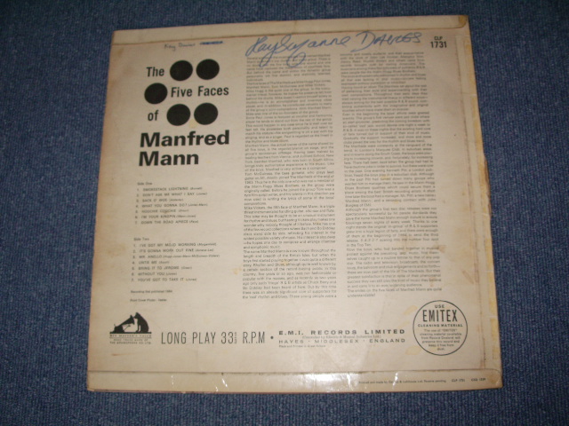 画像: MANFRED MANN - THE FIVE FACES OF / 1964 UK 1st Press LP Matrix Number1A/1A