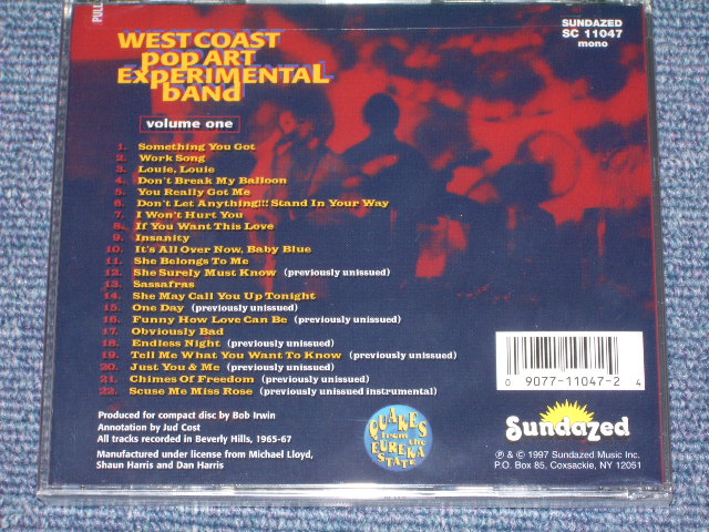 画像: WEST COAST POP ART EXPERIMENTAL BAND - VOLUME ONE  / 1997 US SEALED NEW CD