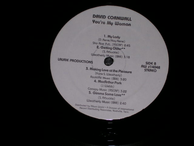 画像: DAVID CORNWALL - YOU'RE MY WOMAN  / 1977 US ORIGINAL LP