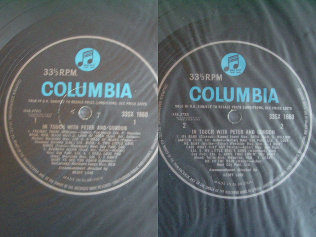 画像: PETER AND GORDON - IN TOUCH WITH / 1964 UK ORIGINAL "BLUE COLUMBIA" MONO  LP 