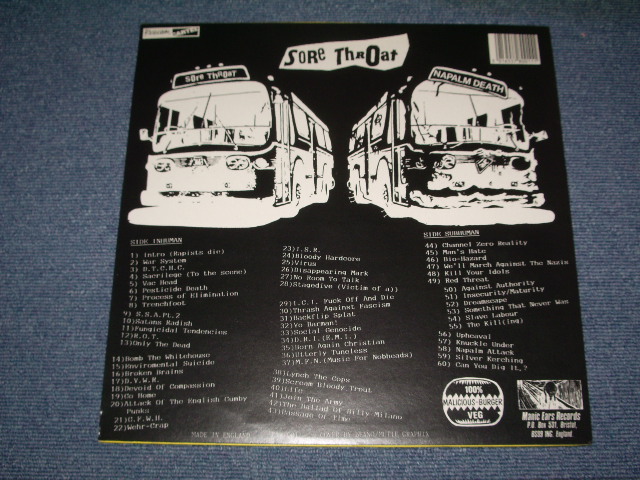 画像: SORE THROAT - NEVER MIND THE NAPALM  / UK ORIGINAL LP