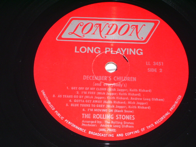 画像: ROLLING STONES - DECEMBER'S CHILDREN   /  US ORIGINAL RED LABEL LP 