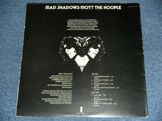 画像: MOTT THE HOOPLE  - MAD SHADOWS ( Ex++/MINT- ) / 1970 UK ORIGINAL "PINK" Label Used LP