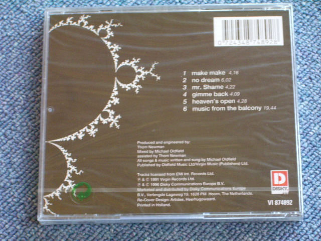 画像: MIKE OLDFIELD - HEAVEN'S OPEN  / 1996 HOLLAND  SEAOLED CD 