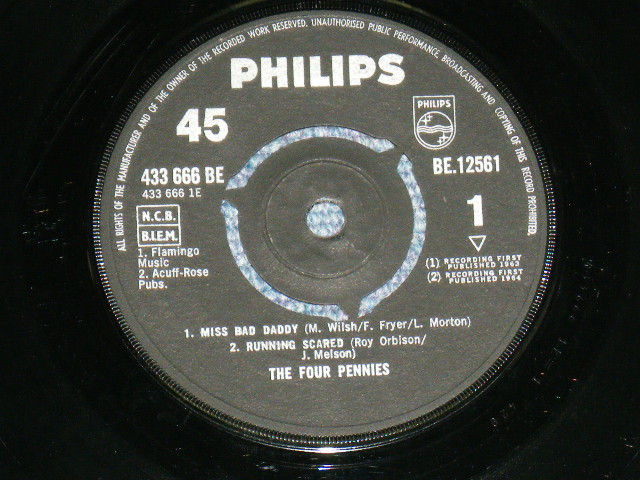 画像: THE FOUR PENNIES - THE FOUR PENNIES / 1964 UK ORIGINAL 7"EP With PICTURE SLEEVE 