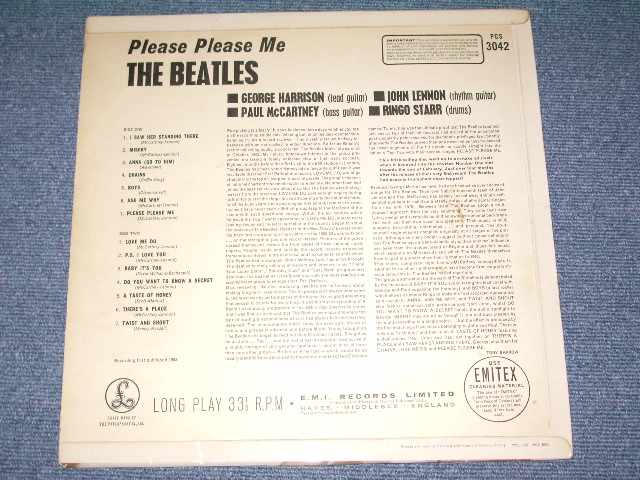 THE BEATLES - PLEASE PLEASE ME ( YELLOW & BLACK Label : 4th Press