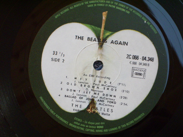 画像: BEATLES - AGAIN (HEY JUDE)  / FRANCE  LP