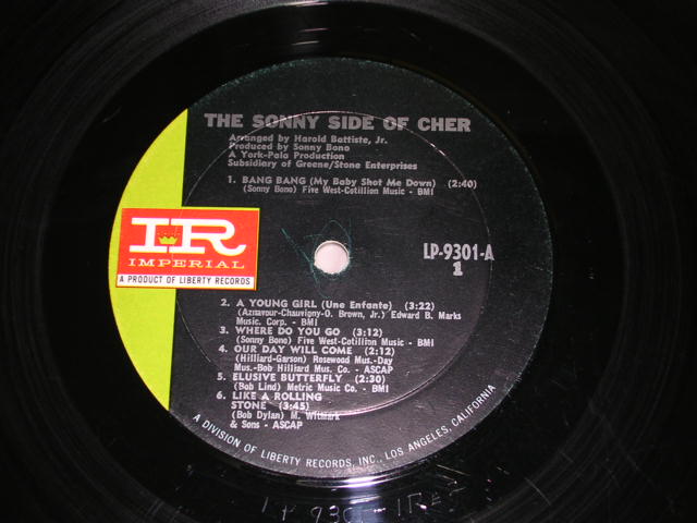 画像: CHER - THE SUNNY SIDE OF CHER  / 1966 US AMERICA ORIGINAL MONO Used LP 