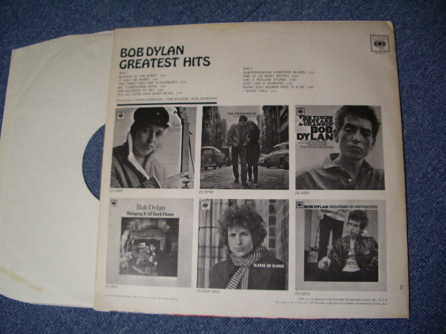 画像: BOB DYLAN - GREATEST HITS  /  UK 2nd Press  LP 