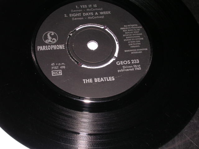 画像: THE BEATLES - TICKET TO RIDE  ( 4 Tracks EP : Ex+++/Ex+++ ) / 1965  SWEDEN ORIGINAL Used 7" EP With PICTURE SLEEVE 