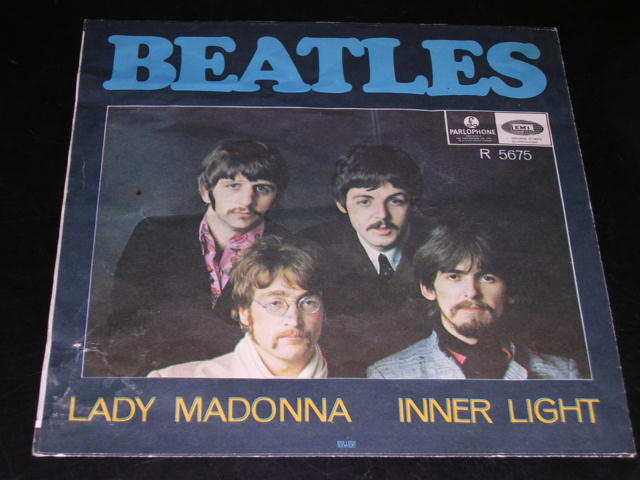 画像: THE BEATLES - LADY MADONNA ( Ex-/Ex+++ ) / 1968  SWEDEN ORIGINAL Used 7" Single With PICTURE SLEEVE 