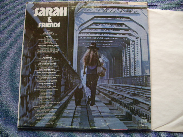 画像: SARAH(FEMALE SINGER) - SARAH ( Poduced By STEVE CROPPER ) / 1969 US ORIGINAL PROMO LP 