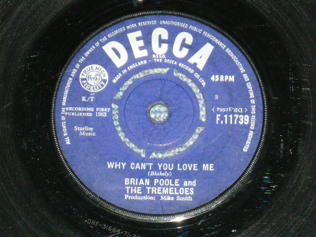 画像: BRIAN POOLE and THE TREMELOES - DO YOU LOVE ME ( Ex/VG+++ ) / 1963 UK ORIGINAL 7"Single