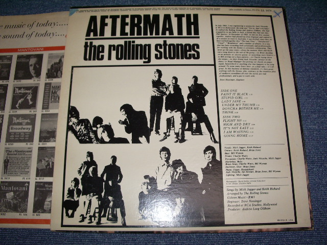 画像: ROLLING STONES - AFTERMATH  ( Matrix # ARL-7259-1A △9242 /  ARL-7260-1G △9242-X )( Ex+/Ex+++ )  / 1966 US AMERICA ORIGINAL "Boxed LONDON" "RED LABEL" MONO Used  LP  