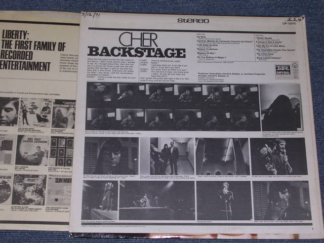 画像: CHER - BACKSTAGE  / 1968 US ORIGINAL STEREO LP 