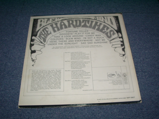 画像: HARDTIMES - BLUE MIND  /  1968 US ORIGINAL MONO LP 