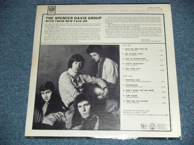 画像: THE SPENCER DAVIS GROUP - WITH THEIR NEW FACE ON (SEALED) / 1968 US AMERICA ORIGINAL STEREO "Brand New SEALED" LP 